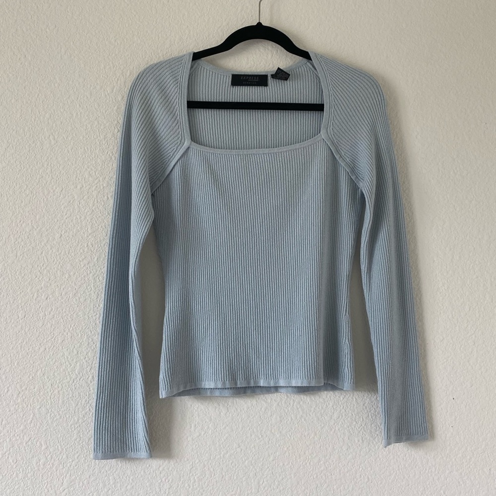 Vintage 90s Express World Brand Stretch Ribbed Top